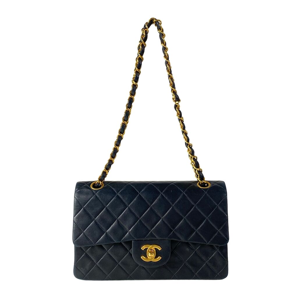 Chanel Double Flap Matelasse Shoulder Bag A01113